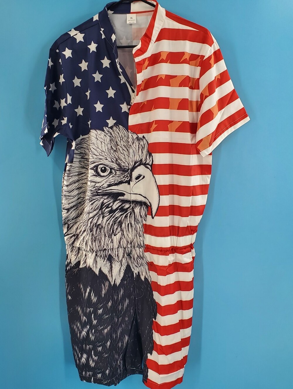 Brand new SUPER patriotic onesie July 4th XL
